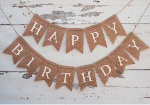 Create Happy Birthday Banner Pink Polka Dot Happy Birthday Banner Burlap Happy Birthday