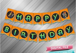 Create Happy Birthday Banner Zootopia Happy Birthday Banner Instant Download Etsy