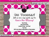 Create Minnie Mouse Birthday Invitations Create Minnie Mouse Birthday Invitation Template Free