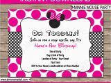 Create Minnie Mouse Birthday Invitations Create Minnie Mouse Birthday Invitation Template Free