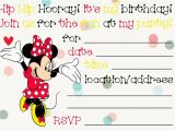 Create Minnie Mouse Birthday Invitations Free Birthday Invitations to Print Free Invitation