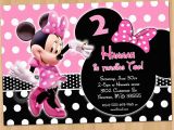 Create Minnie Mouse Birthday Invitations Minnie Mouse Invitation Minnie Mouse Birthday Invitation