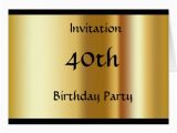 Create My Own Birthday Card Create Your Own 40th Birthday Invitation Card Zazzle
