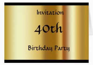 Create My Own Birthday Card Create Your Own 40th Birthday Invitation Card Zazzle