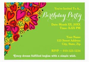 Create My Own Birthday Invitation Create Your Own Birthday Party Invitation Zazzle