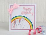 Creating A Birthday Card How to Make A Die Cut Unicorn Birthday Card Hobbycraft Blog