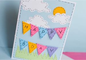 Creating A Birthday Card How to Make Greeting Birthday Card Step by Step