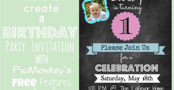 Creating A Birthday Invitation How to Create An Invitation In Picmonkey