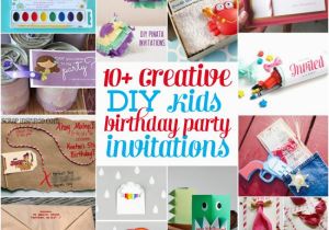 Creative Birthday Invites 10 Creative Diy Kids Birthday Party Invitations Design