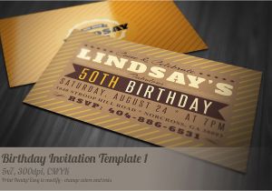 Creative Birthday Invites Retro Birthday Invitation 1 Invitation Templates