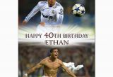 Cristiano Ronaldo Happy Birthday Card C029 Large Personalised Birthday Card Custom Made for Any