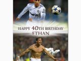 Cristiano Ronaldo Happy Birthday Card C029 Large Personalised Birthday Card Custom Made for Any