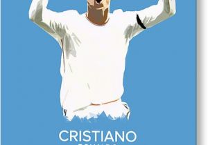 Cristiano Ronaldo Happy Birthday Card Cristiano Ronaldo Greeting Cards Fine Art America
