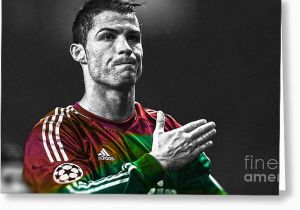 Cristiano Ronaldo Happy Birthday Card Cristiano Ronaldo Greeting Cards for Sale Fine Art America