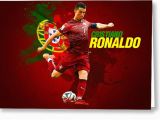 Cristiano Ronaldo Happy Birthday Card Cristiano Ronaldo Greeting Cards for Sale