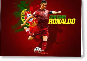 Cristiano Ronaldo Happy Birthday Card Cristiano Ronaldo Greeting Cards for Sale