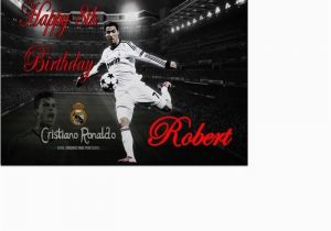Cristiano Ronaldo Happy Birthday Card Cristiano Ronaldo Real Madrid Portugal Birthday Card