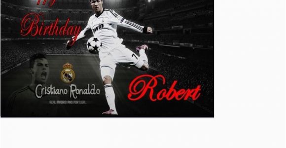 Cristiano Ronaldo Happy Birthday Card Cristiano Ronaldo Real Madrid Portugal Birthday Card