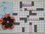 Crossword Birthday Card Lizzies Crafting Retreat Crossword Puzzle Card