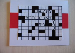 Crossword Birthday Card Rhapsody Of Cacophony Dad 39 S Crossword Birthday Card