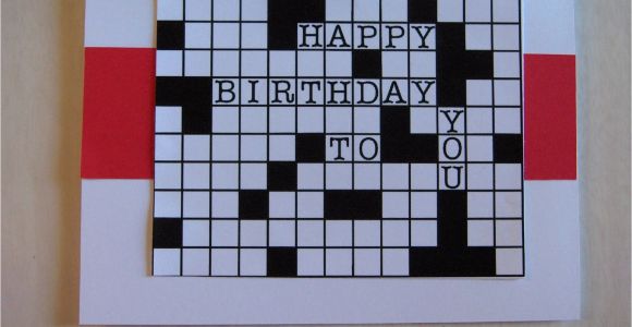 Crossword Birthday Card Rhapsody Of Cacophony Dad 39 S Crossword Birthday Card