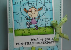 Crossword Birthday Card the Cricut Bug Puzzle Birthday Card