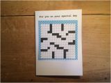 Crossword Puzzle Birthday Card Crossword Puzzle Birthday Card Blue Polka Dot