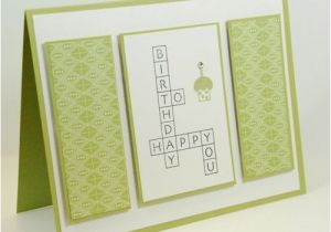 Crossword Puzzle Birthday Card Happy Birthday Crossword Puzzle Handmade Greeting Card