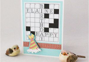 Crossword Puzzle Birthday Card Happy Birthday Crossword Puzzle Lyndacreates