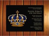 Crown Royal Birthday Invitations Prince Birthday Party Invitation Little Prince Birthday