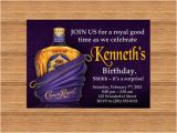 Crown Royal Birthday Invitations Printable Custom Invitation Crown Royal themed Party