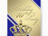 Crown Royal Birthday Invitations Queen Crown Royal Blue 40th Birthday Party 11 Cm X 14 Cm