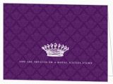 Crown Royal Birthday Invitations Royal Crown Purple 60th Birthday Invitation 60th