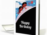Cruise themed Birthday Cards Happy Birthday Cruise Ship Vintage Design Card 1373484