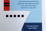 Cruise themed Birthday Cards Party Invitation Nautical Cruise Ship Boat Flickr