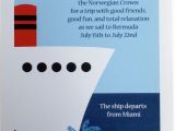 Cruise themed Birthday Cards Party Invitation Nautical Cruise Ship Boat Flickr