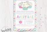 Cupcake Decorating Birthday Party Invitations Cupcake Decorating Birthday Invitation Cupcake Birthday