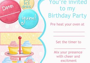 Cupcake Decorating Birthday Party Invitations Cupcake Decorating Party Invitation Putting On A Party