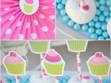 Cupcake Decorating Ideas for Birthday Party A Very Sweet Pink Cupcake Baking Birthday Party Party