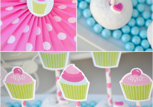 Cupcake Decorating Ideas for Birthday Party A Very Sweet Pink Cupcake Baking Birthday Party Party
