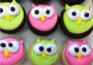 Cupcake Designs for Birthday Girl Owl Cupcakes Easy Owl Cupcakes Pink Lime Green