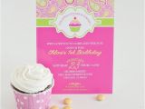 Cupcake First Birthday Invitations A Cupcake themed 1st Birthday Party with Paisley and Polka