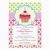 Cupcake First Birthday Invitations Bright Cupcake 1st Birthday Party Invitation Zazzle Com