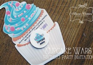 Cupcake Wars Birthday Party Invitations Cupcake Wars Birthday Party Diy Home Decor and Crafts