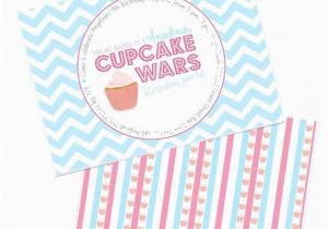 Cupcake Wars Birthday Party Invitations Items Similar to Cupcake Wars Party Invitation Large