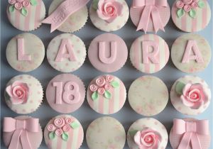 Cupcakes for 18th Birthday Girl Little Paper Cakes Shabby Chic Vintage 18th Birthday Cupcakes