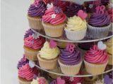 Cupcakes for 18th Birthday Girl Pink Purple and Cream 18th Birthday Cupcake tower