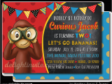 Curious George 1st Birthday Invitations Curious George 1st Birthday Invitations Di 395fc
