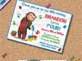 Curious George 1st Birthday Invitations Curious George Birthday Invitation Birthday Invite 1st