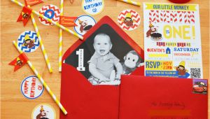 Curious George 1st Birthday Invitations Curious George themed 1st Birthday Party Project Nursery